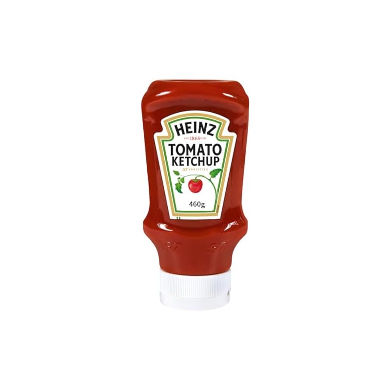 Heinz Tomato Ketchup, Upside-Down Bottle, 460g x 1 bottle