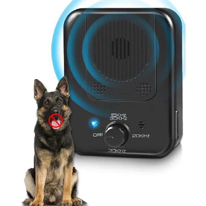 Anti Barking Device for Dogs, Ultrasonic Dog Barking Control Devices Up To 50 Ft Range with 3 Modes, Rechargeable Waterproof Bark Deterrent Box, Dog