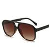 Aviator zonnebril met dubbele brug voor dames en heren, casual, modieus, anti-verblinding, ideaal voor autorijden, strand en reizen.
