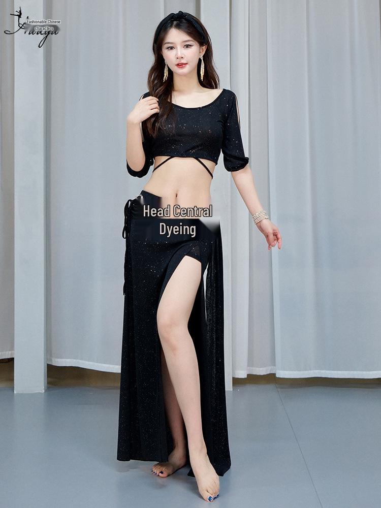 Huayu 2025 Autumn/Winter Belly Dance Costume: Sexy Oriental Dancewear Long Skirt Set