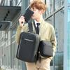 Business men's backpack three-piece simple solid color outdoor leisure backpack junior high school student schoolbag fashion