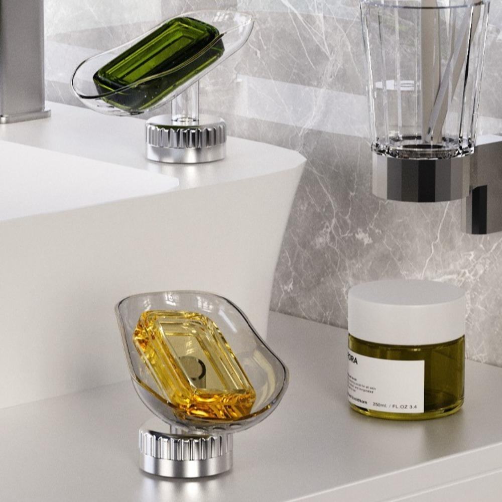 Punch-free Self-draining Soap Box Plastic Sponge Container Soap Case Shower Soap Holder  Toilet