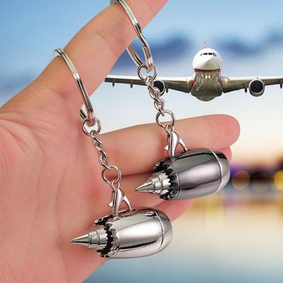 Individualizuojamas lėktuvo variklio raktų pakabukas - Aviacijos akademijos suvenyras, Mažas kelionės dovanos pakabukas