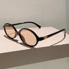 Luxury Brand Designer Oval Small Frame Sunglasses Women Men Fashion Vintage Trend Sun Glasses Punk Hip Hop Shades UV400