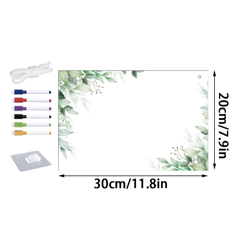 1Set Dry Erasable Weekly Calendar Planning Board Acrylic Weekly Planner