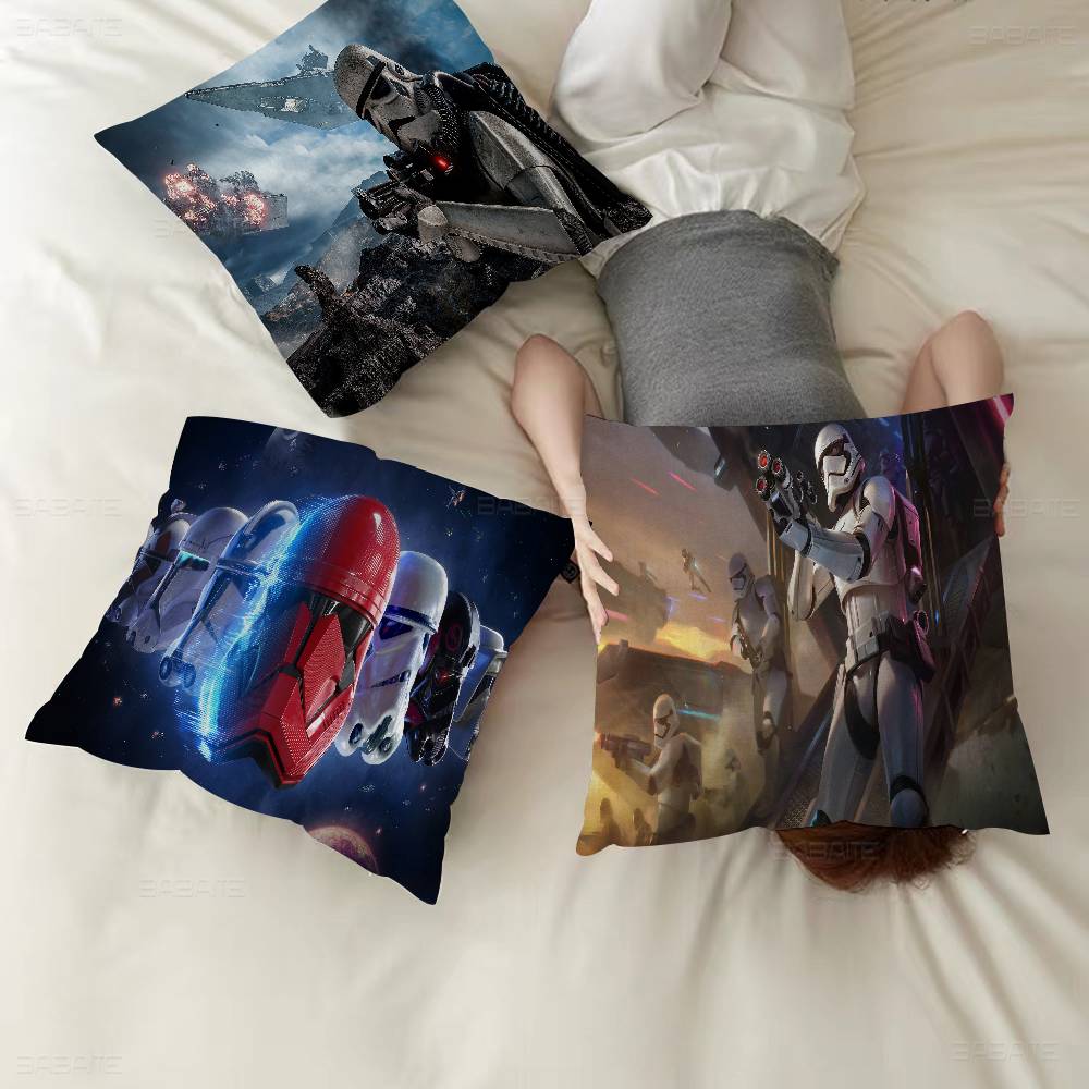 S-Stars S-Stormtrooper Cushion Cover Inches Farmhouse Decor Home Throw Pillow Covers for Couch Decorations