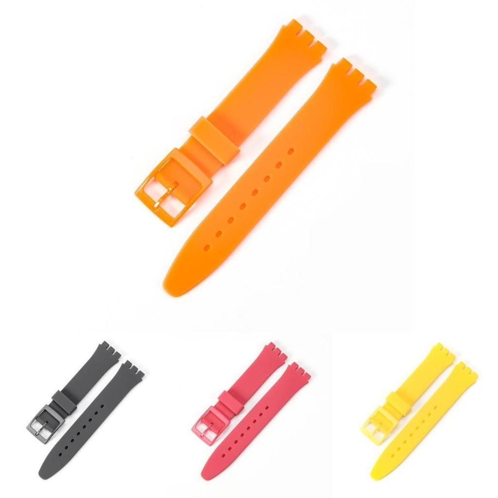 Premium Quality Silicone Watch Strap Replacement For Swatch 16mm 17mm 19mm 20mm