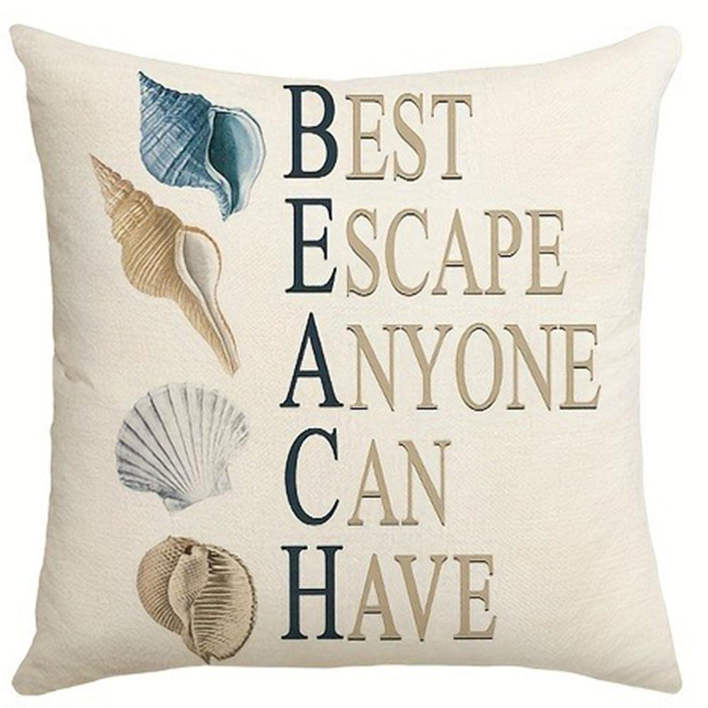 Nautical Theme Fashion With Zipper Closure Living Room Sofa Ocean Style Decorative Pillow Cover Does Not Include Pillow Core