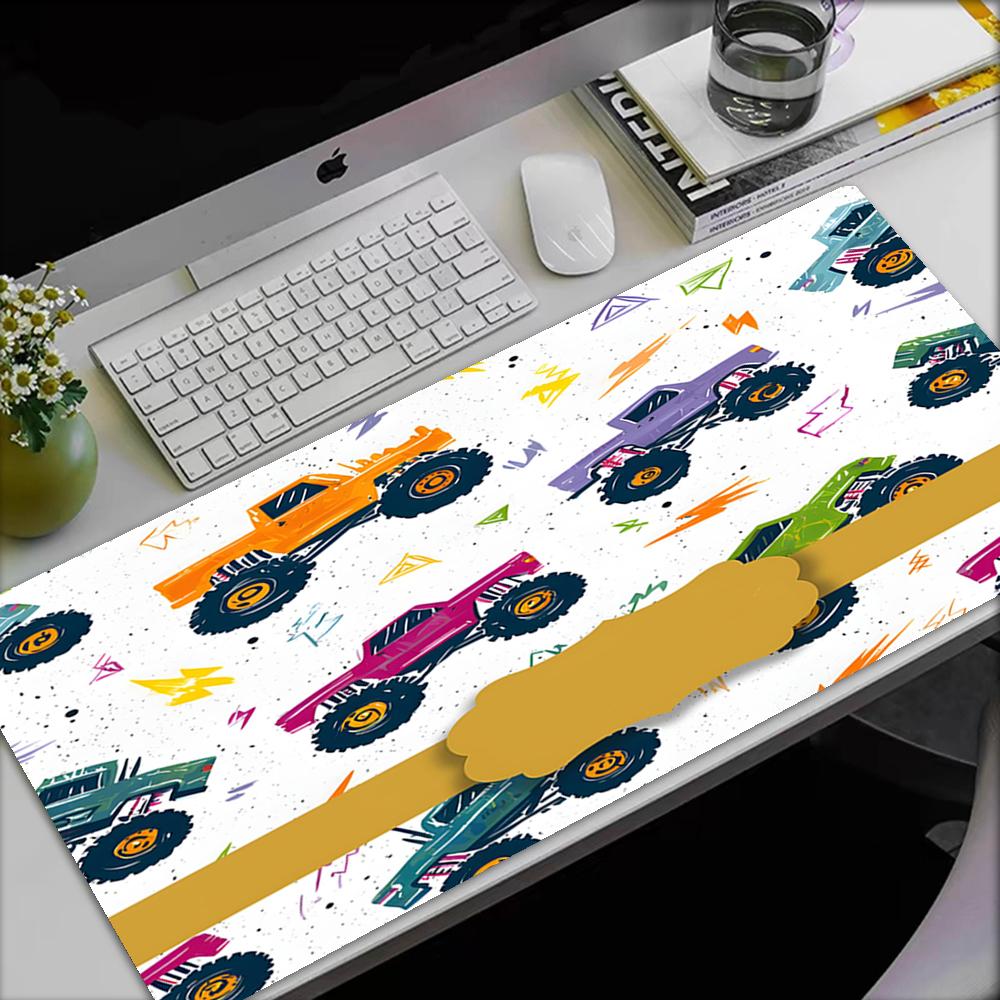 Tappetino Mouse Tema Camion, Base in Gomma Antiscivolo, Multifunzionale per Ufficio e Casa, Perfetto per la Personalizzazione dello Spazio di Lavoro.