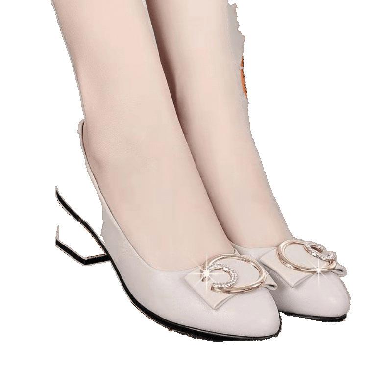 

Single Shoes Women s Leather Shoes 2024 Fashion Mom Shoes 41