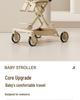Lightweight Reclining & Sitting Baby Stroller - Two-Way Foldable Newborn & Kids Stroller