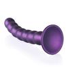 Ouch! - Silicone G-Spot Dildo with Beads - 20.5 cm