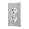 Home Decoration Wall Plate Cover Bling Plug Outlet Switch Panel Sticker Rhinestones Socket Frame