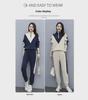 #398 Women's Thick Velvet Sport Suit, Autumn/Winter 2023: Long-Sleeve Sweater & Casual Two-Piece Set - Trendy Korean Style