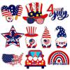 American Independence Day Wooden Star Pendant Decoration