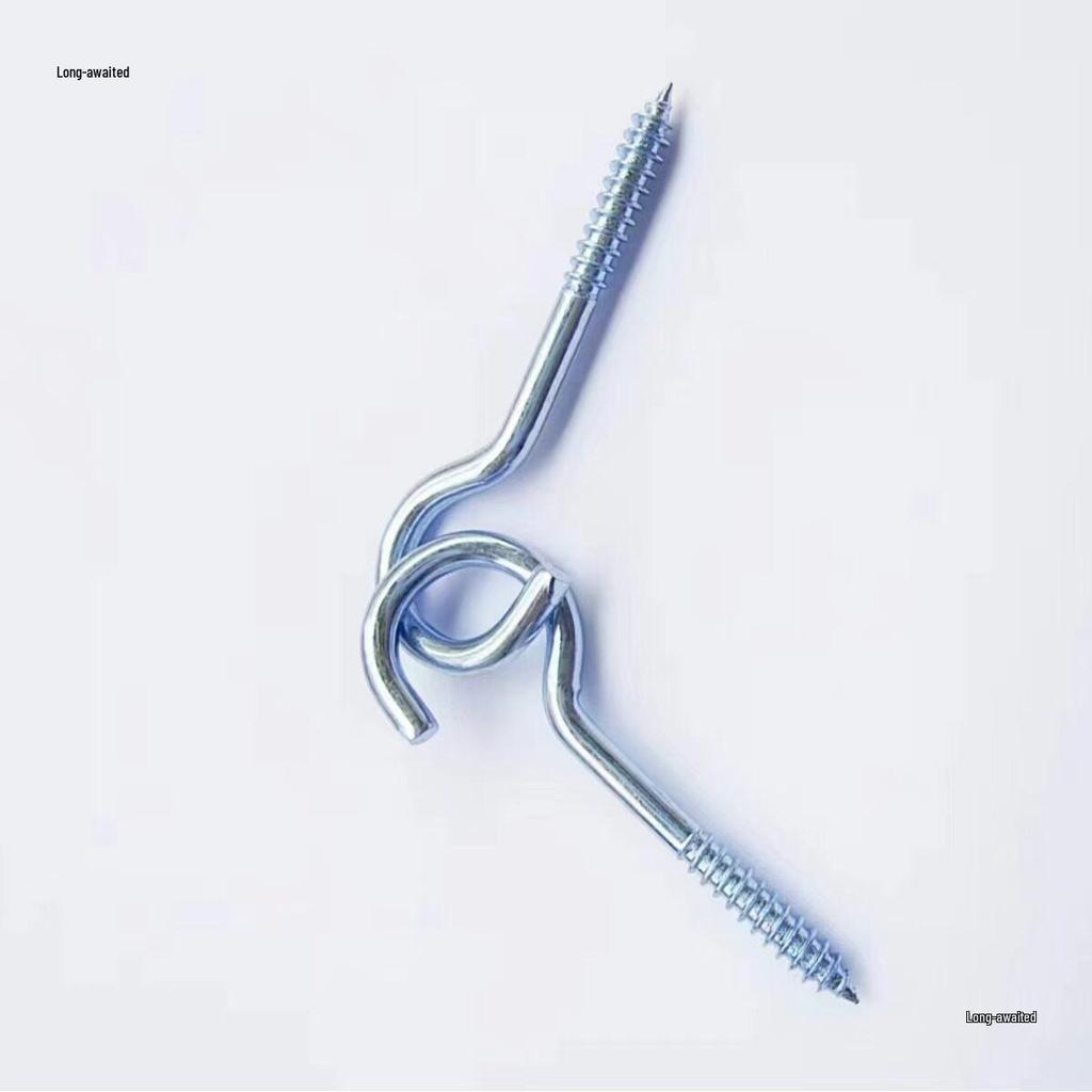 Galvanized Self-Tapping Metal Hook: Question Mark, Sheep Horn, Screw Ring Eyelet