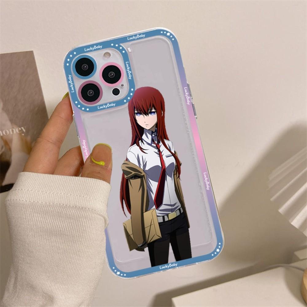 Steins Gate Okabe Anime Phone Case For iPhone 16 15 14 13 12 11 Pro Max XS X XR Mini Protective Cover