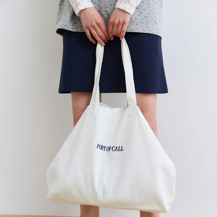 berlin big cotton bag_white
