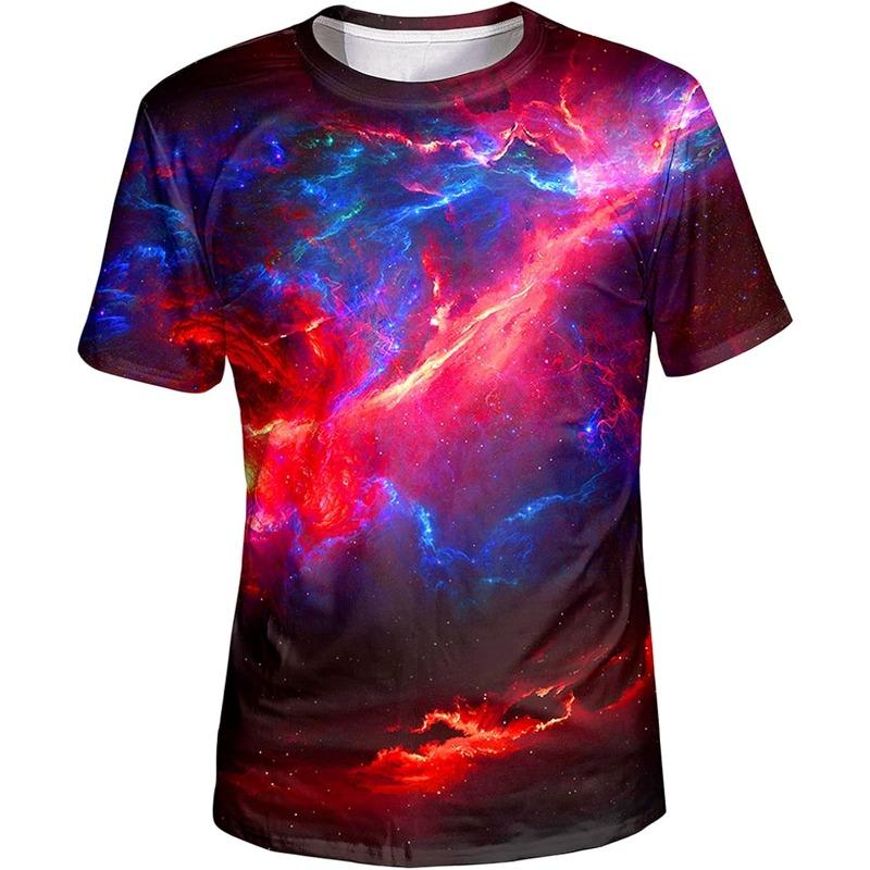 Men's Summer T-Shirt 3D Summer Style Beach Coconut Trees Polyester Quick Dry Breathable Short Sleeve Casual Wear