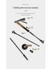 Professional 7075 Aluminum Alloy Telescopic Folding Hiking Poles with Non-slip Double Sponge Grip