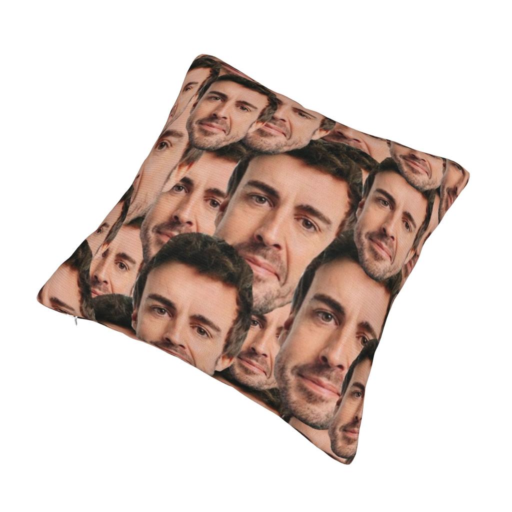 Fernando Alonso Kussenhoes Stof Zacht Kussenhoes Decoratief Grappig Kussenhoes Cover Huis Multi-Maat