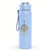 1PC Cross Circle Minimalist Line Art Print 750ml Portable Sports Water Bottle Leakproof Gym Outdoor Travel Drink Cup