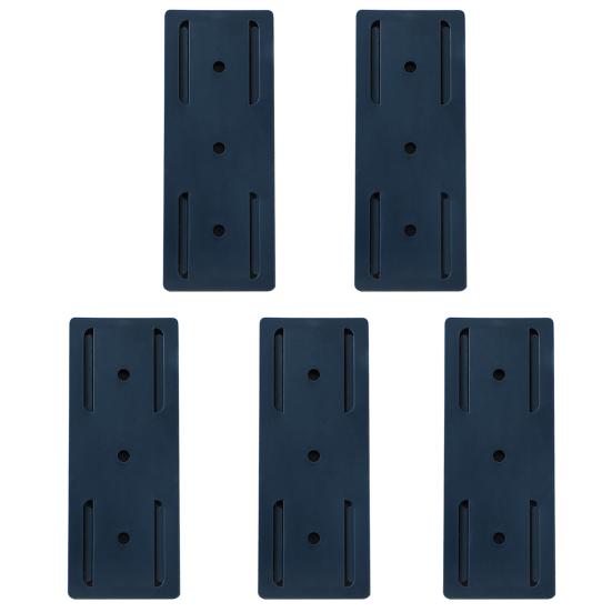 5Pcs Power Strip Holder Self-Adhesive Punch-Free Surge Protector Socket Holder Cable Management Wall Mount Desktop Mobile Socket Fixer
