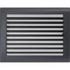 Lüftungsabdeckung 22x30 Graphit mit Jalousien