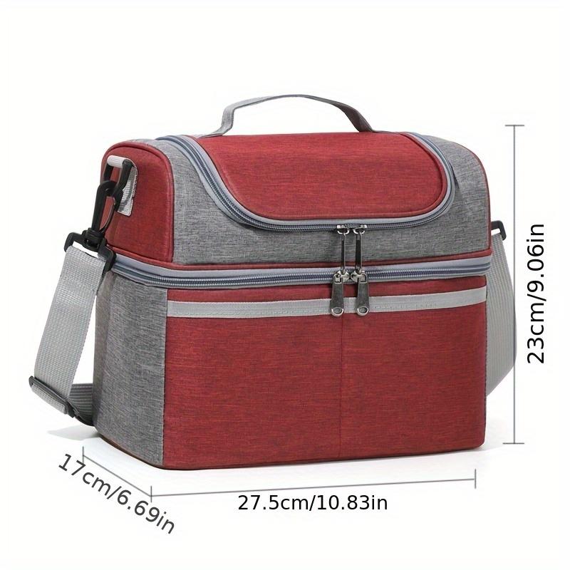 

Insulated Lunch Bag, Double-Layer Oxford Fabric, Hand Washable. With Strap & Handle,Ideal for Office,School & Picnics. Shop Now!