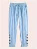 2024 Women's Cotton Linen Pants Summer Loose Trousers Female Vintage Ankle-Length Wide Leg Trousers Fashion Office Ladies Bottom