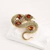 Animal Snake Brooch Pin With Electroplated Alloy Decorative Accessory For Men Women