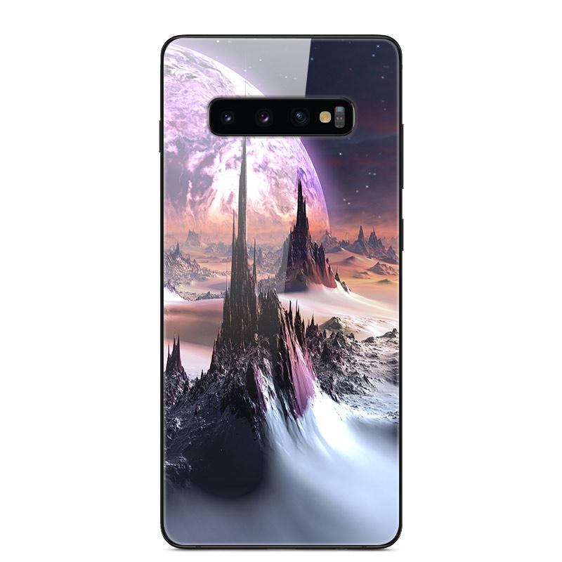 For Samsung S10 Plus Case Tempered Glass Hard Phone Back Cover Coque For Samsung Galaxy S10E S 10 5G S10plus Bumper Cases Capa