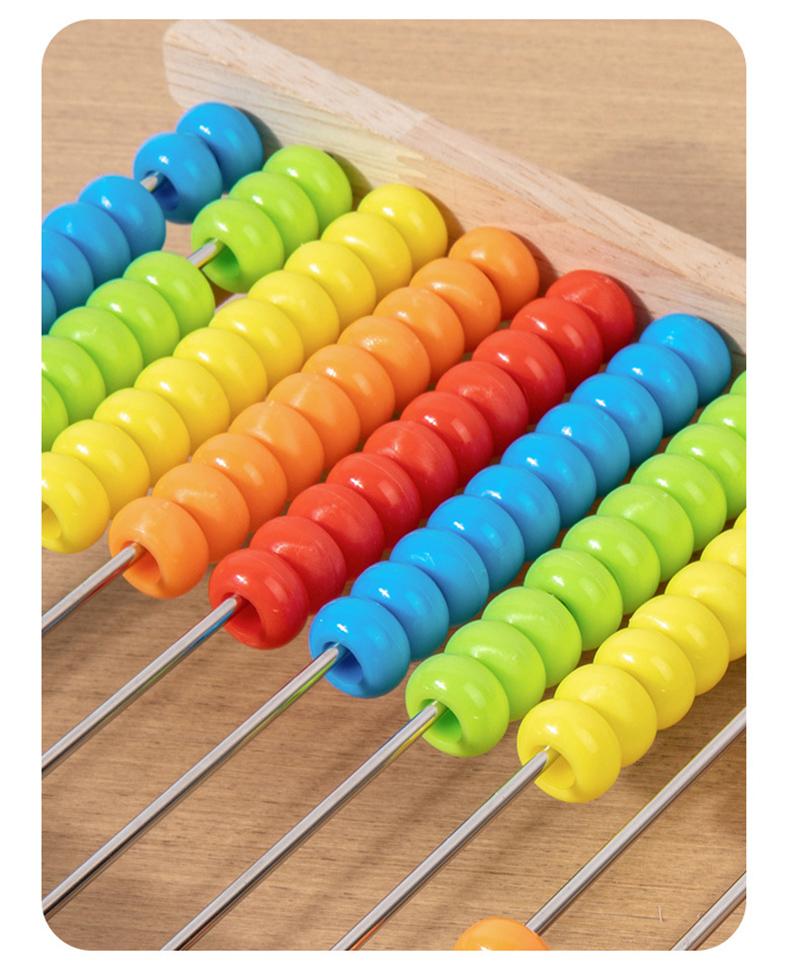 Wooden Calculation Frame Children Arithmetic Teaching Tool Maths Operation Number Thinking Exercise Montessori Educational Toys