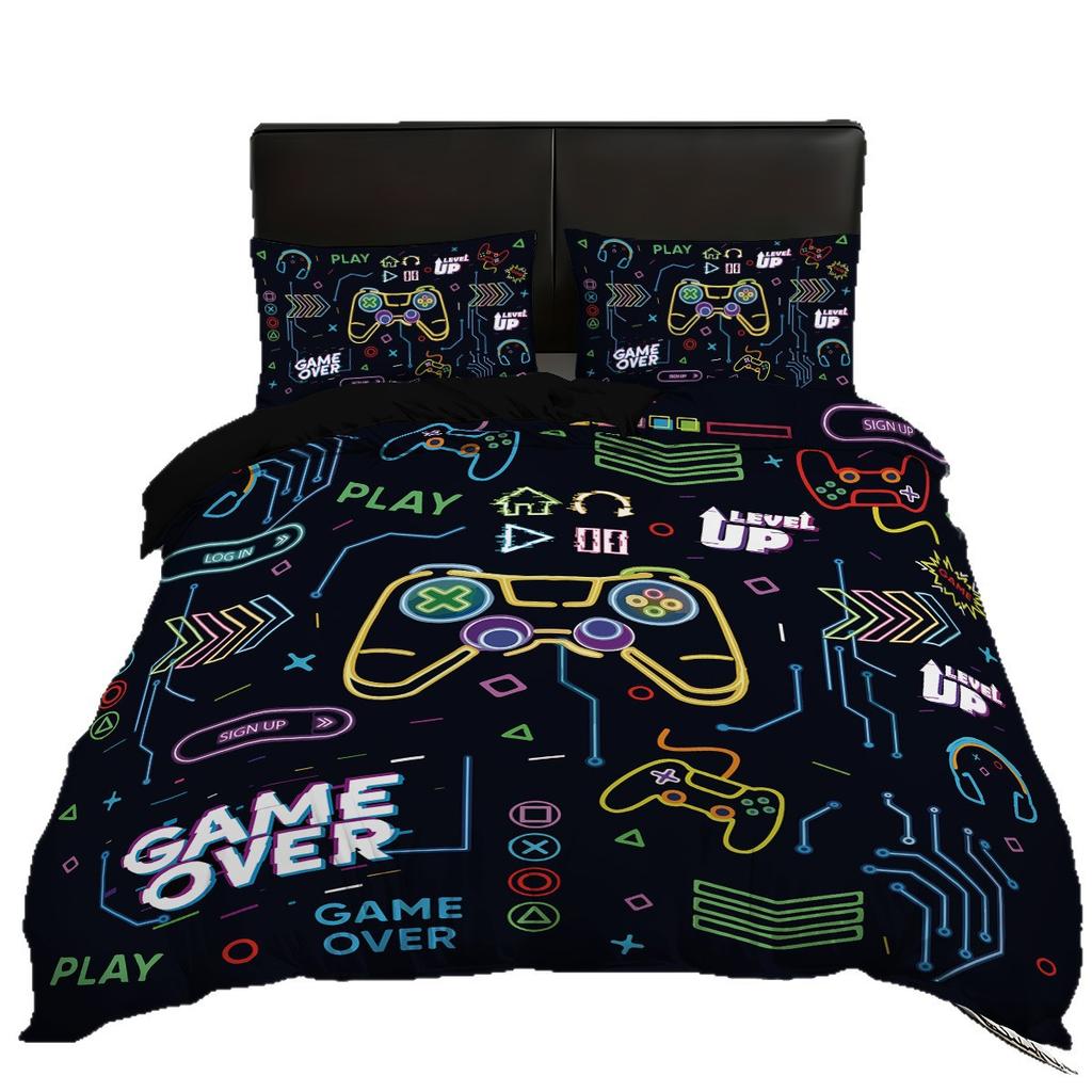Gifts for teenagers game console Bedding Set game controller Duvet Cover Pillowcase Bedroom Decoratio Single Double Large Siz