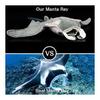 ZHONGXIN MADE Manta Ray Plush Toy, Realistic Manta Ray Stuffed Animal, Super Soft and Cute Plush Animal Gifts for Boys and Girls