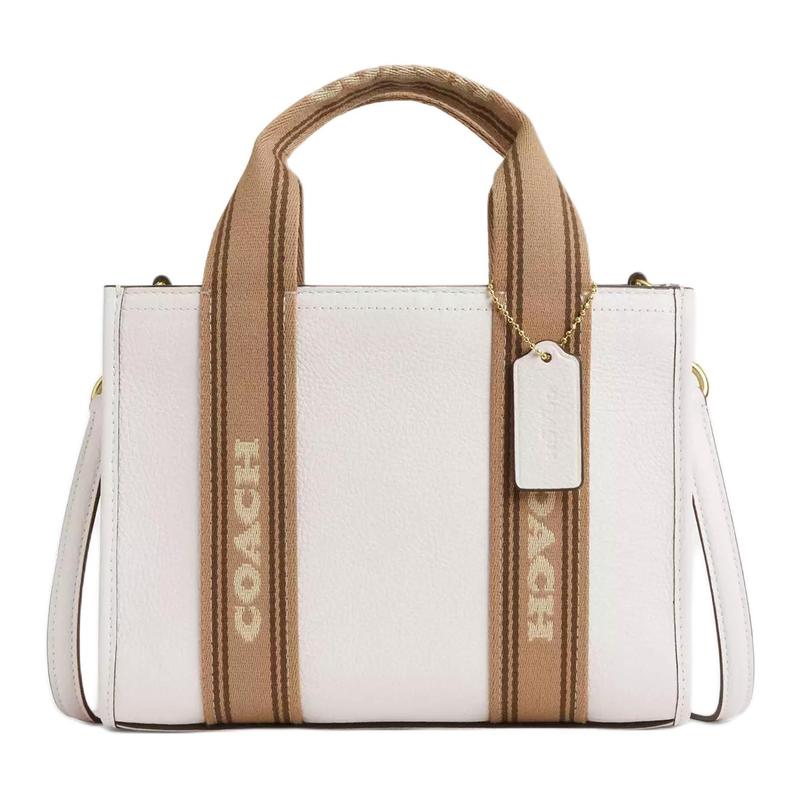 

COACH handbag Smith 24 Brand Logo Contrast Design Printed Coated Canvas and Smooth Leather Tote Bag Tote Bag Shopping Bag Shoulder Crossbody Medium золотий