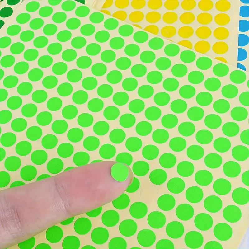 6mm Colorful Dot Stickers Mixed Color Self-Adhesive Label Paper Creative DIY Craft Decorative Stickers For Scrapbooking Journal