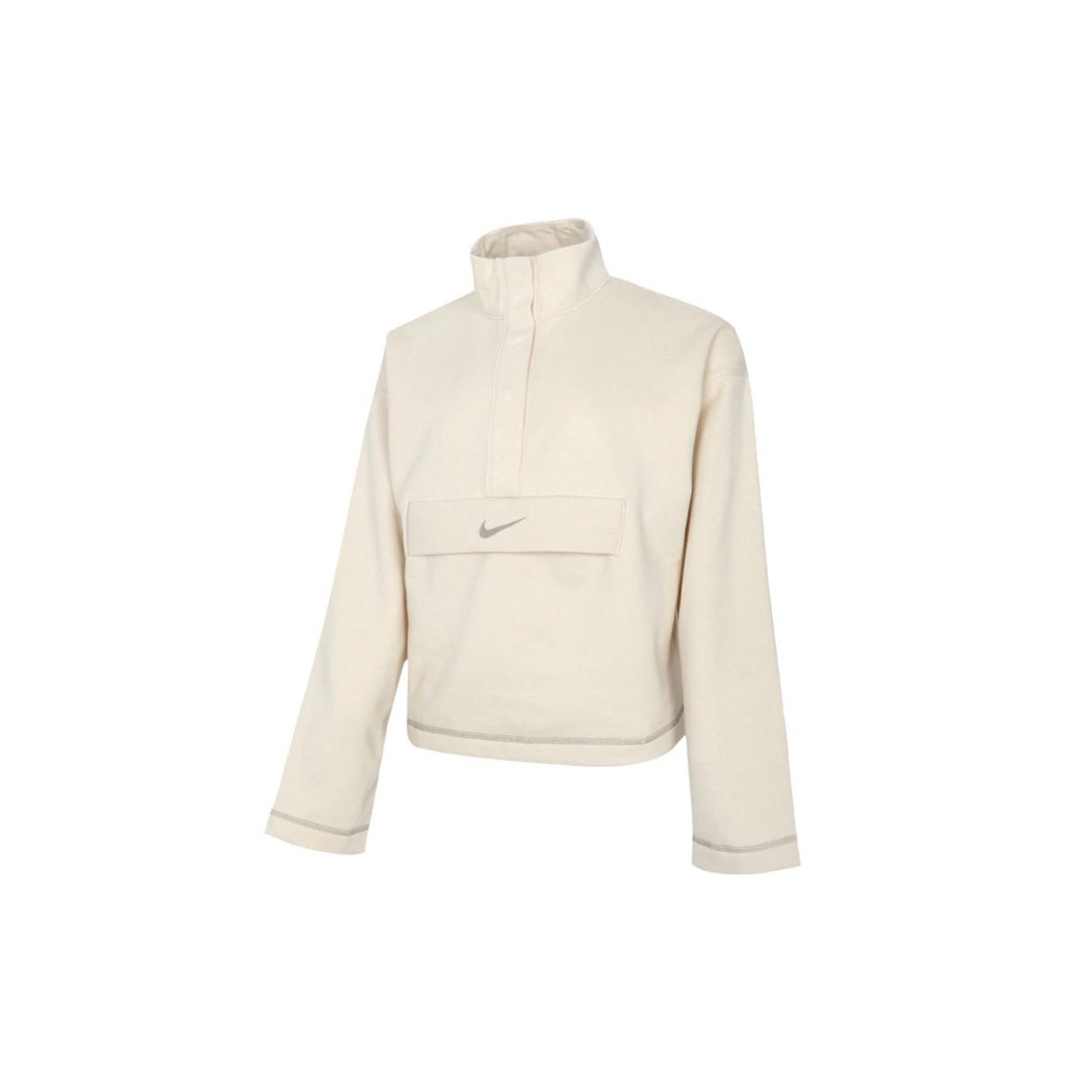 (WMNS) AS W Nike Sportswear SWSH Top HZ FLC BB FOSSIL Women s CU6638-238 L