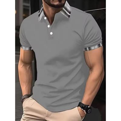 Men's Short Sleeved Polo Shirt Summer Breathable Top 3D Digital Printing