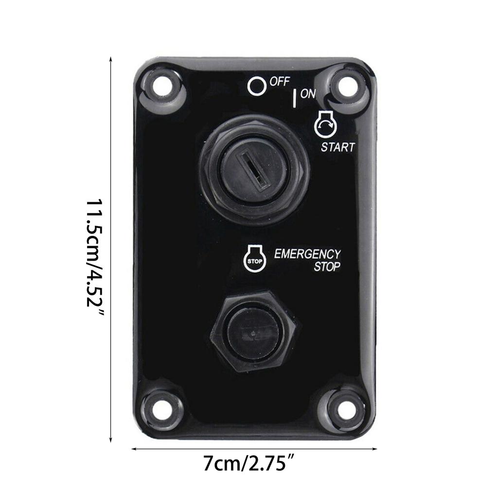 Compatiblefor 704-82570-08 704-82570-08-00 704-82570-12-00 Outboard Top Single Engine Key Ignition Switch Assembly Panel