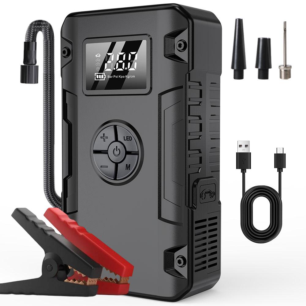 

Автомобильный пусковое устройство Стартер автомобильного аккумулятора Воздушный насос Автоаксессуары Активный отдых Аварийное зарядное устройство Повербанк Устройство для запуска автомобиля Аварийный запуск чёрный