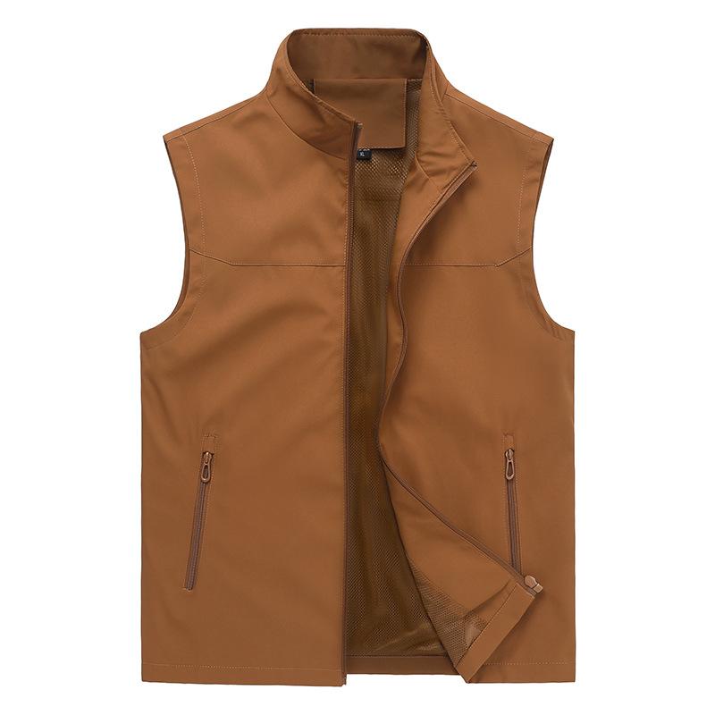 

Spring and autumn group buying vest men s outdoor tooling simple fishing suit thin trendy brand couple vest jacket XXXL