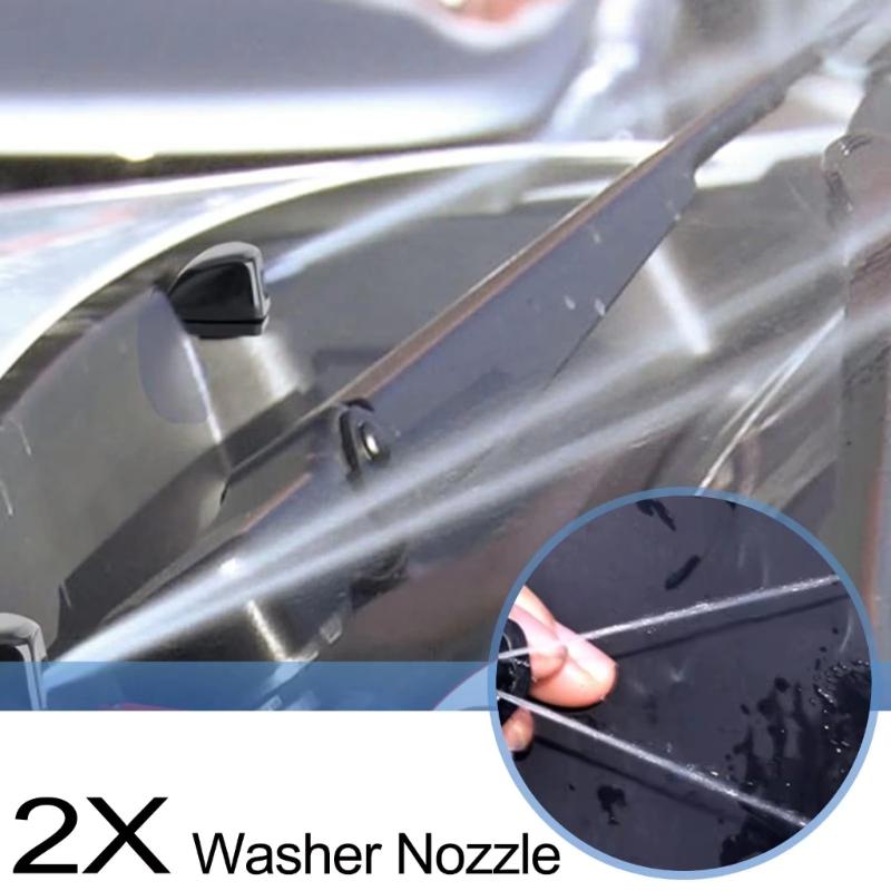 Global Fit Windshield Washer Plane Precise Sprinkle Pattern Strong Nylon Material Easy Installation Design