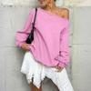 Women's Solid-color Fashionable Long-sleeved Top