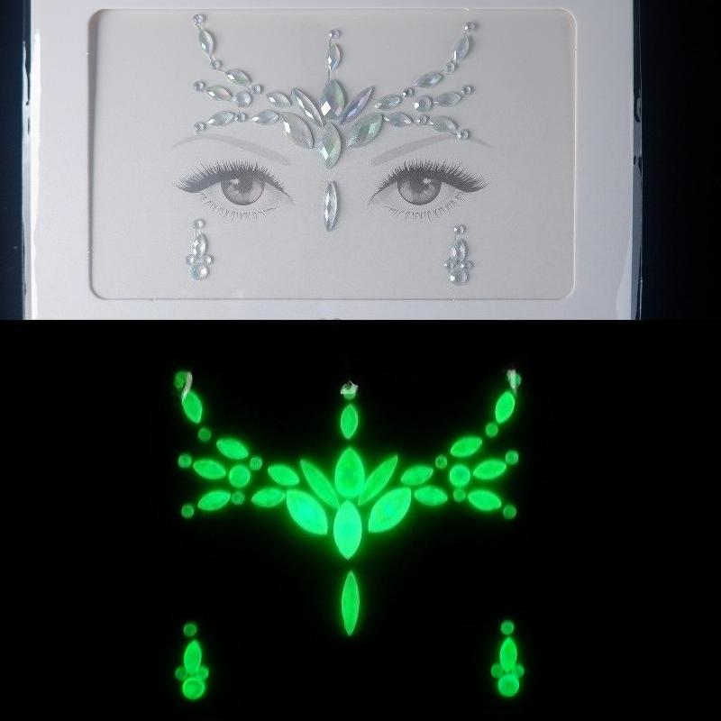 Crystal Tattoo Sticker Glitter Eyeliner Eyebrow Makeup Face Eyes Diamond Temporary Tattoo Rock Rhinestone 3D Eyeliner Stickers