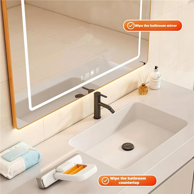 Mini Desktop Foldable Sponge Mop Wet And Dry Use With Replaceable Sponge Head, Do Not Wash By Hand