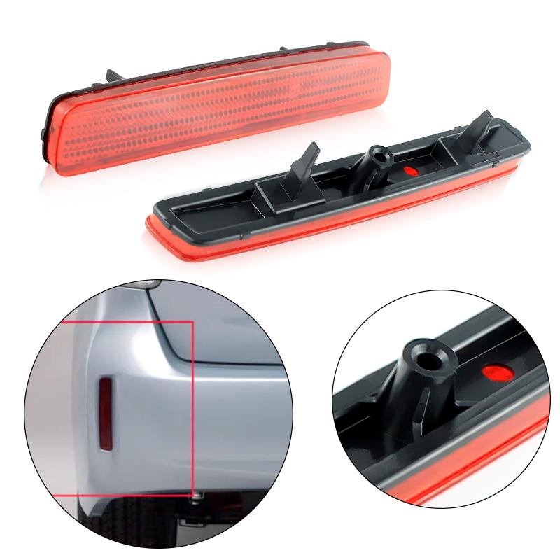 2pcs Rear Signal Light Shell Rear Bumper Reflector Light Shell No Bulbs For Toyota Prius V 2012-2017 Scion tC 2014-2016
