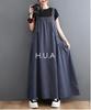 Denim Jumper Plus XL H.U.A Women's Dress, Overalls, Skirt, Size, Figure-Flattering, Workwear, Cute, Spring, Summer, Fall, GN,