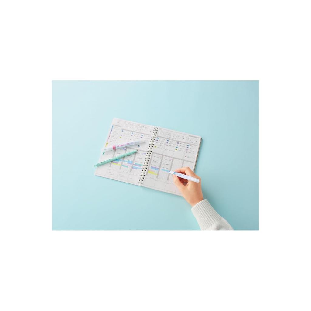 Study Planner KOKUYO Campus Diary Soft Ring A5 Goal and Study Plan 80 Sheets Pink NI-SY138-P