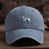 Flower elephant print baseball cap for men and women, outdoor fashion multifunctional duckbill cap